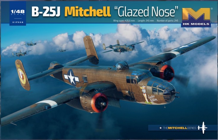 HK Models 01F008 1/48 B25J Mitchell Glazed Nose Bomber