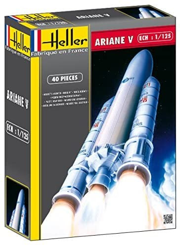 Heller 80441 1/125 Ariane V Launch Rocket