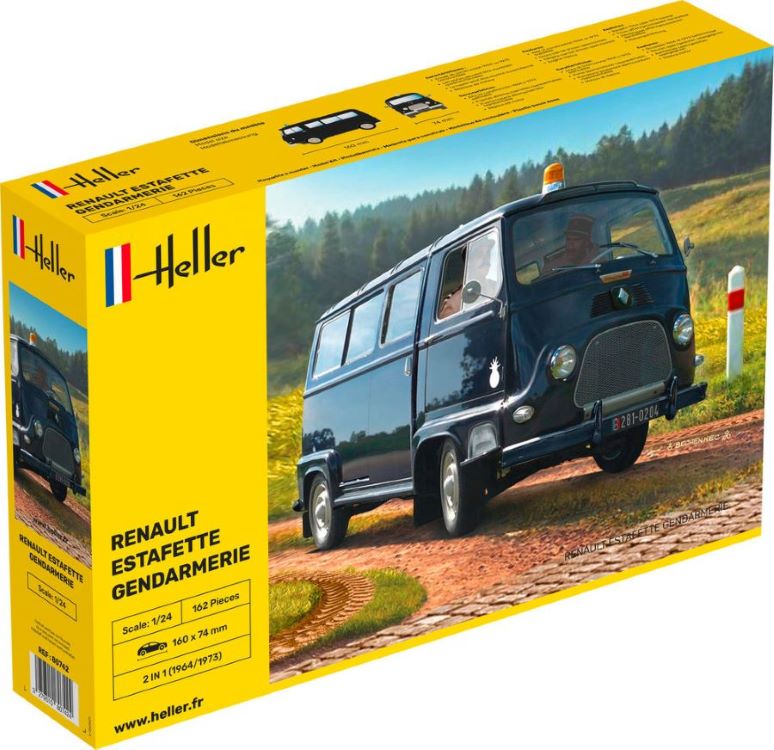 Heller 80742 1/24 Renault Estafette Police Utility Van