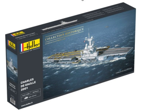 Heller 81072 1/400 Charles De Gaulle French Aircraft Carrier 2001