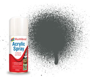 Humbrol 6027 150ml Acrylic Matte Sea Grey Spray