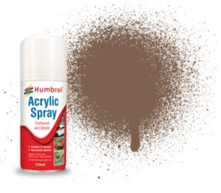 Humbrol 6029 150ml Acrylic Matte Dark Earth Spray