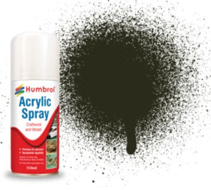 Humbrol 6053 150ml Acrylic Metallic Gun Metal Spray