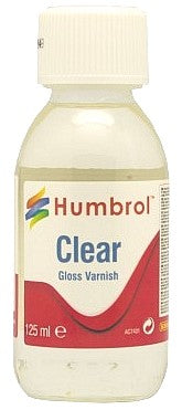 Humbrol 7431 125ml. Bottle Clear Gloss Varnish