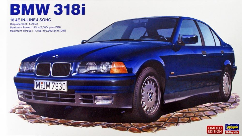 Hasegawa 20320 1/24 BMW 318i 4-Door Car (Ltd Edition)