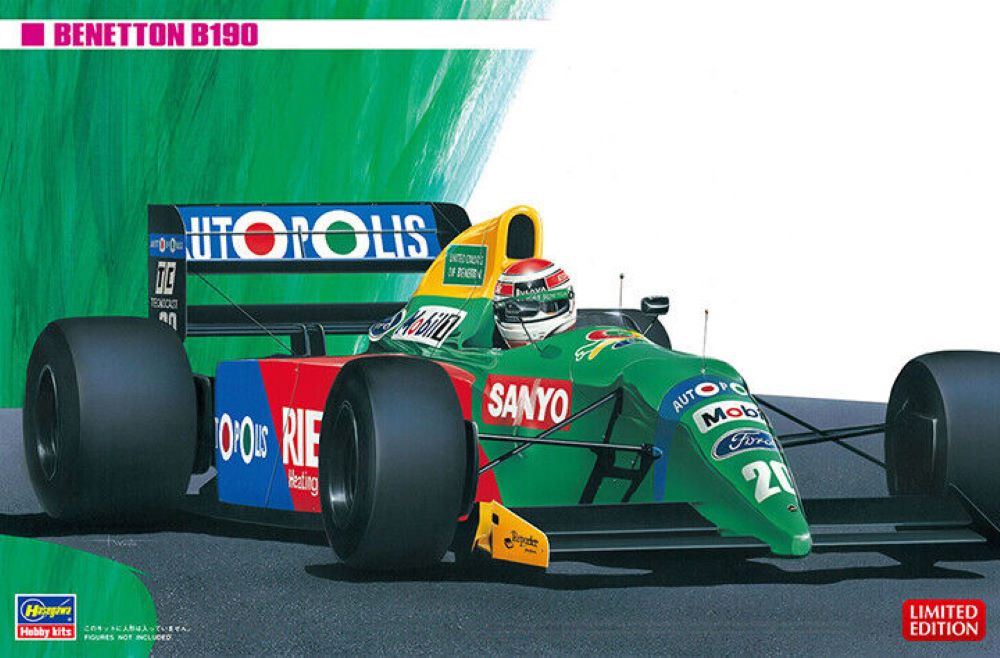 Hasegawa 20340 1/24 Benetton B190 F1 Race Car (Ltd Edition) (Re-Issue)