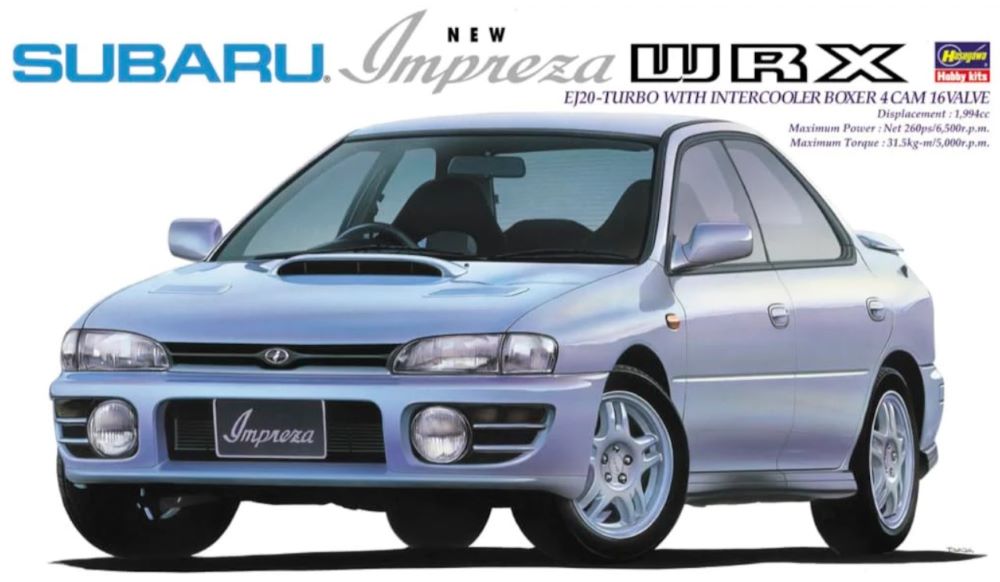Hasegawa 20675 1/24 1994 Subaru Impreza WRX 4-Door Car