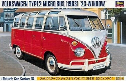 Hasegawa 21210 1/24 1963 VW Type 2 23-Windows Micro Bus 