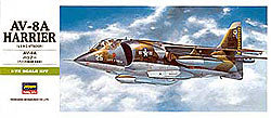 Hasegawa 240 1/72 AV8A Harrier Aircraft