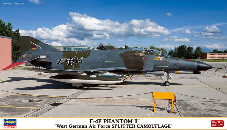Hasegawa 2443 1/72 F4F Phantom II West German AF Splitter Camouflage Fighter (Ltd Edition)
