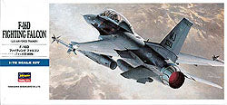Hasegawa 445 1/72 F16D Falcon Aircraft
