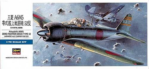 Hasegawa 452 1/72 A6M5 Zero Type 52 Fighter