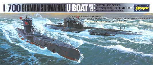 Hasegawa 49901 1/700 German U-Boat 7C/9C Submarine