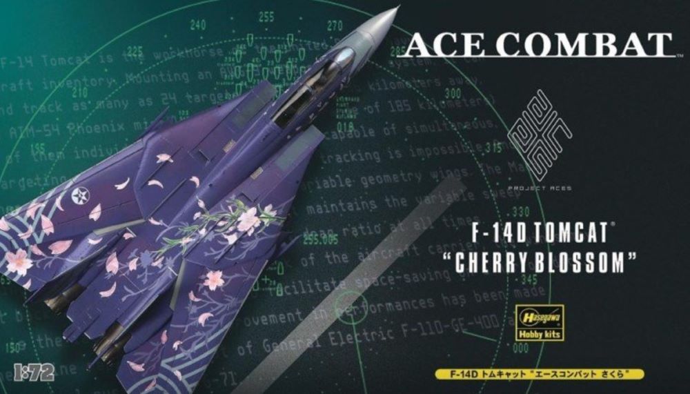 Hasegawa 51991 1/72 Ace Combat F14D Tomcat Cherry Blossom Jet Fighter (Ltd Edition)