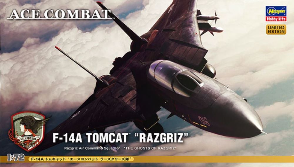 Hasegawa 52113 1/72 Ace Combat F14A Tomcat Razgriz Jet Fighter (Ltd Edition)