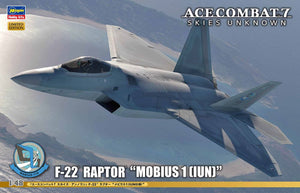 Hasegawa 52371 1/48 F22 Raptor Mobius 1 Fighter (Based on Aces Combat 7 Skies Unknown video game) (Ltd Edition)