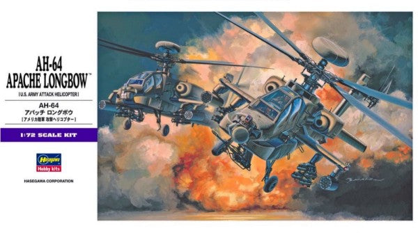 Hasegawa 536 1/72 AH64 Apache Longbow US Army Attack Helicopter