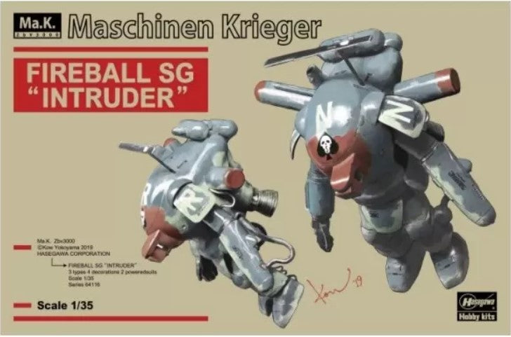 Hasegawa 64116 1/35 Maschinen Krieger Fireball SG Intruder Mercenary Troop Fighters (2)