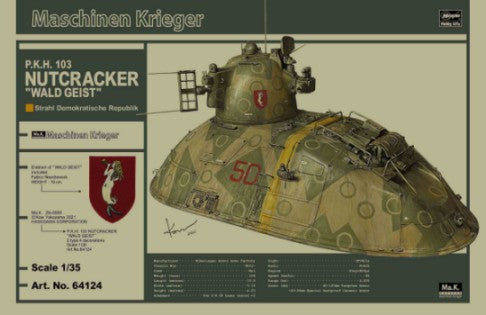 Hasegawa 64124 1/35 Maschinen Krieger PKH 103 Nutcracker Wald Geist Crewless Hover Tank (Ltd Edition)