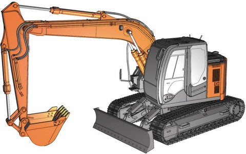 Hasegawa 66001 1/35 Hitachi Z Axis135 US Excavator Construction Machinery