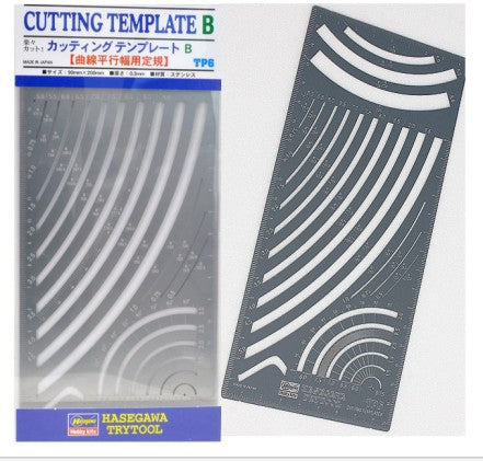 Hasegawa TP6 Curved Parallel Widths Scribing Template