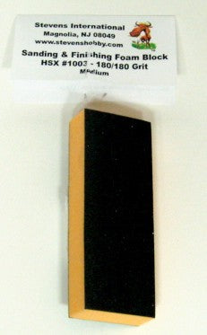 Hobby Stix 1003 180/180 Grit Medium Sanding & Finishing Foam Block (1/Bag)