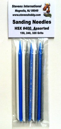 Hobby Stix 400 Sanding Needles (3ea of 3 diff grits/Bag)