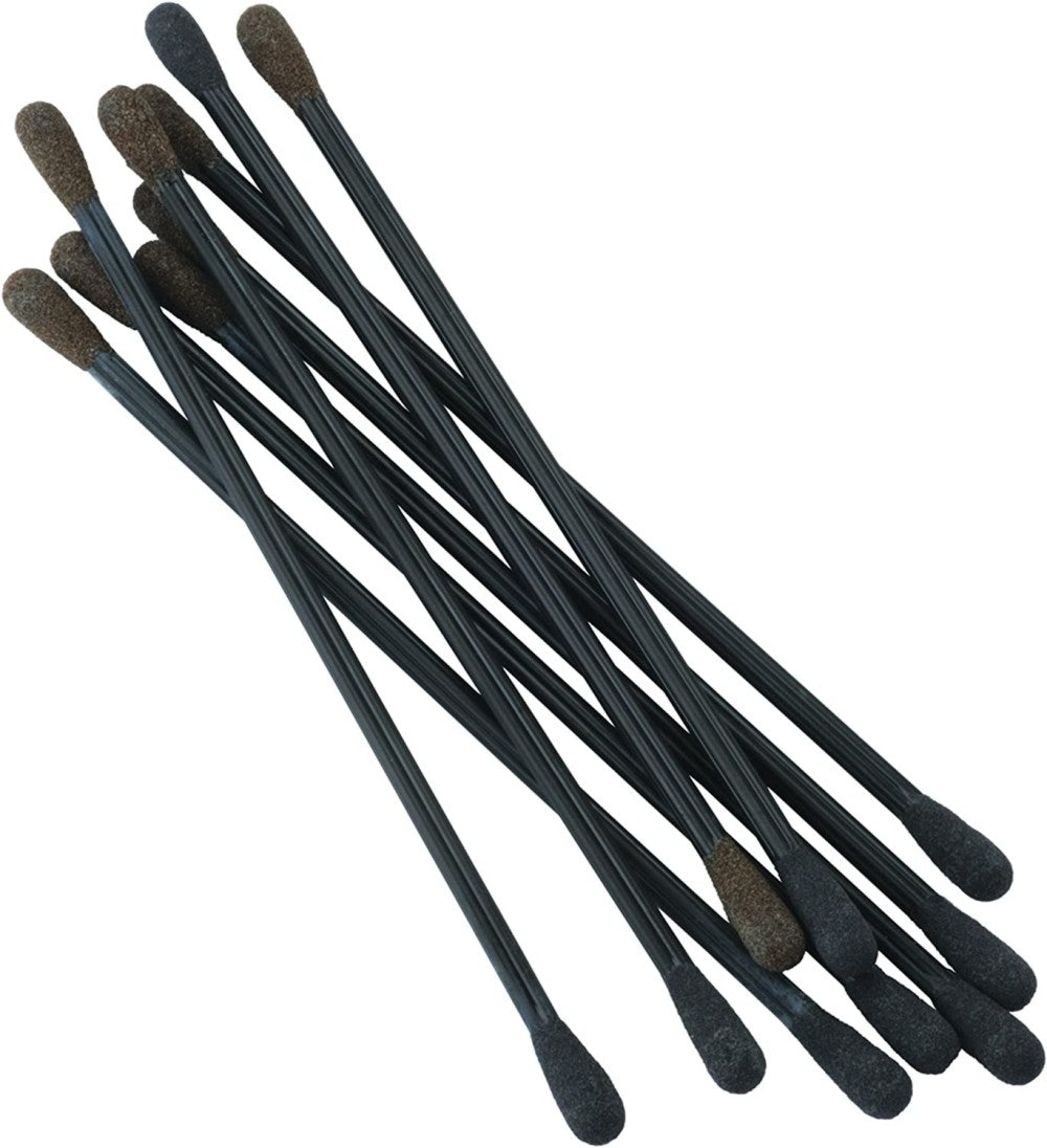 Hobby Stix 4016 Sandits: 120/180 Grit Round Tip Sanding Stick w/Plastic Stem (5.5") (10/Pk)