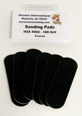 Hobby Stix 902 180 Grit Coarse Waterproof Sanding Pads for #901 (6/Bag)