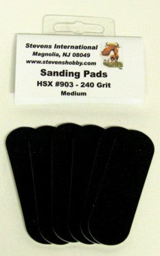 Hobby Stix 903 240 Grit Medium Waterproof Sanding Pads for #901 (6/Bag)