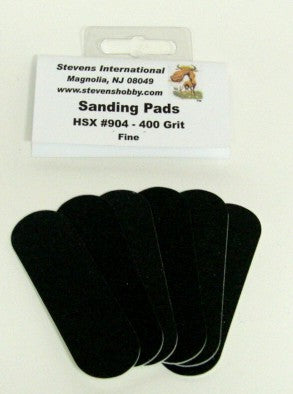 Hobby Stix 904 400 Grit Fine Waterproof Sanding Pads for #901 (6/Bag)