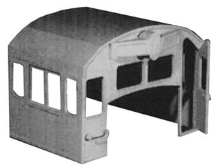 Hi-Tech Details 5004 HO Scale 4-Window Cab -- Post-1972