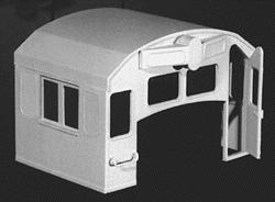 Hi-Tech Details 5005 HO Scale 4-Window Cab -- Post-1972, Small Windows Plated Over