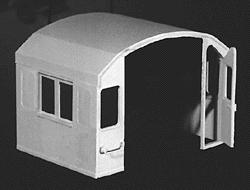 Hi-Tech Details 5008 HO Scale 4 Window Cab -- High Hood with Small Windows Plated Over