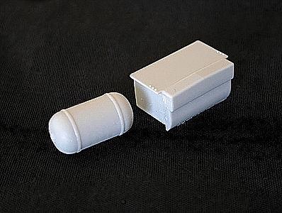 Hi-Tech Details 6026 HO Scale Battery Box (2), Air Tank (1), & Photo Etched Grills - Kit -- For F Units