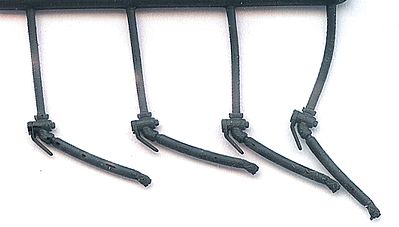 Hi-Tech Details 7501 O Scale 22" AAR Air Hoses - Molded Rubber -- 2 Pair