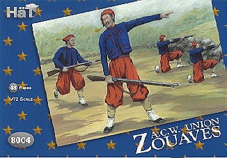 Hat Industries 8004 1/72 American Civil War Union Zouaves (48)