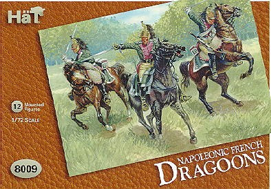 Hat Industries 8009 1/72 Napoleonic French Dragoons (12 Mtd)