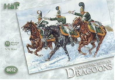 Hat Industries 8012 1/72 Napoleonic Russian Dragoons (12 Mtd)