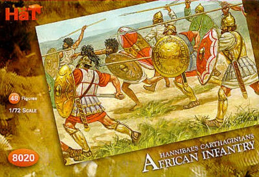 Hat Industries 8020 1/72 Carthaginians African Infantry (48) 