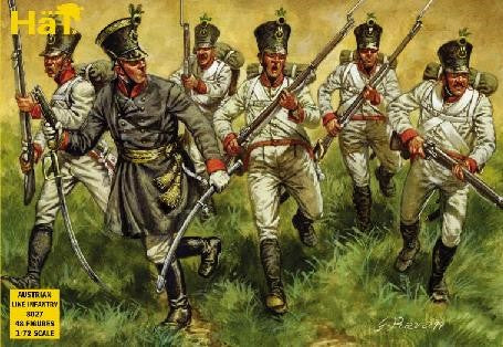 Hat Industries 8027 1/72 Napoleonic Austrian Line Infantry (48) 
