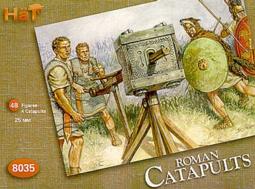 Hat Industries 8035 1/72 Roman Catapults (4 w/48 Figures)