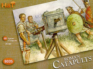Hat Industries 8035 1/72 Roman Catapults (4 w/48 Figures)