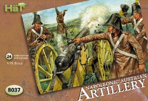 Hat Industries 8037 1/72 Napoleonic Austrian Artillery (24, 4 Guns)