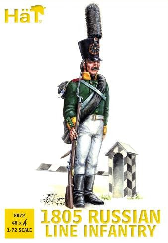 Hat Industries 8072 1/72 1805 Russian Line Infantry (48) 