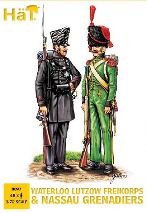 Hat Industries 8097 1/72 Waterloo Lutzow Freikorps & Nassau Grenadiers (48)
