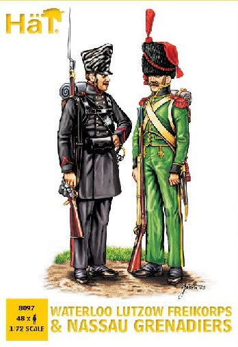 Hat Industries 8097 1/72 Waterloo Lutzow Freikorps & Nassau Grenadiers (48)