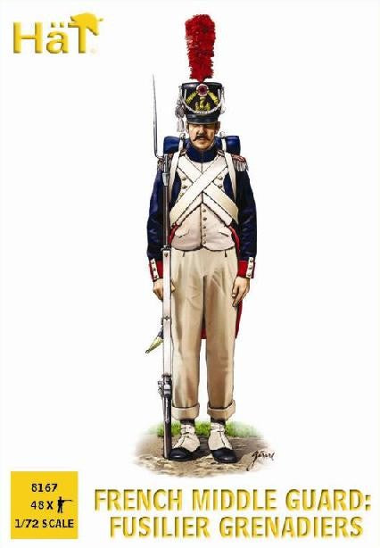 Hat Industries 8167 1/72 French Middle Guard Fusilier Grenadiers (48)