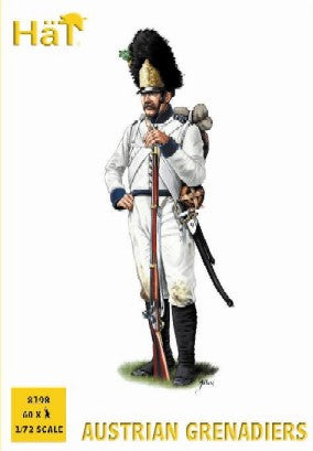 Hat Industries 8198 1/72 Napoleonic Austrian Grenadiers (60) 