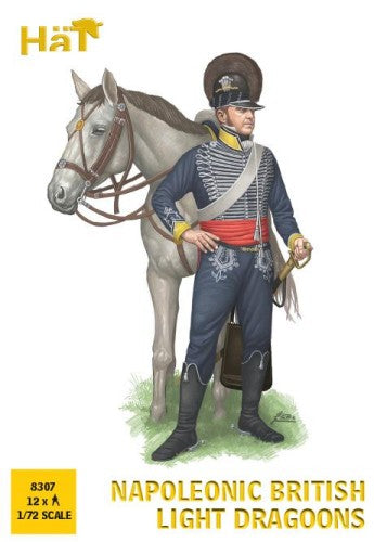 Hat Industries 8307 1/72 Napoleonic British Light Dragoons (12 Mtd)